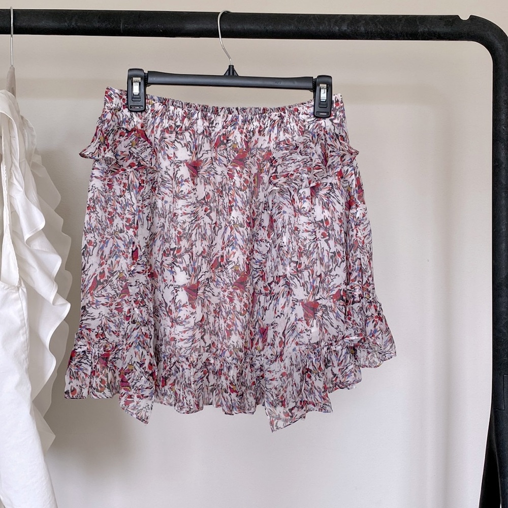 IRO floral print skirt